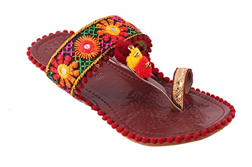 SHREE OL Rajasthani Jaipuri Work Kolhapuri Ethnic Womens Girls Ladies Slipper Pink SHREE OL Rajasthani Jaipuri Work Kolhapuri Ethnic Womens Girls Ladies Slipper Pink