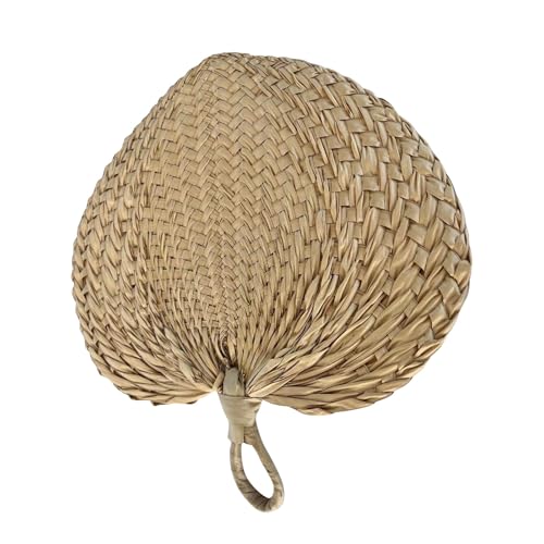 Éventails en bulrush de décoration murale beige style rustique chic - 2