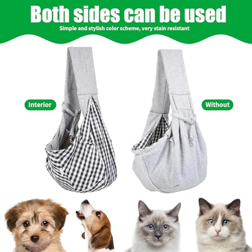 Hundetragetuch Hundetransporttasche Strapazierfähiger Tiertransporter Für Hunde Und Katzen Für Aktivitäten Im Freien,Wochenendausflüge Und Spaziergänge Mit Hunden Und Katzen(Grey)