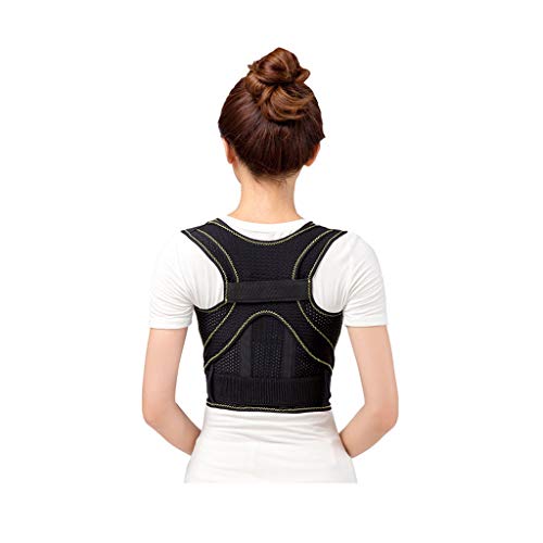 Correcteur de posture respirant XXL noir pour améliorer la posture au bureau et à la maison