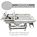 TECHTONGDA Straight Vibrating Sieve Screen Shaker Electric Linear Sifter Machine Stainless Steel One Layer Two Motors 1mm Round Hole Screen Size 11.8×31.5inch 110V