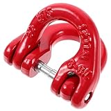 BUGUUYO 2t Connecteur De Chaîne De Levage Acier Alliage Maillon Double Anneau Sécurisé ...