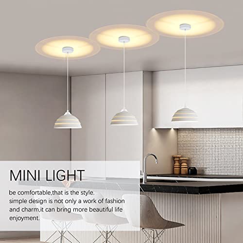 Feyaim Industrial Mini Pendant Light Kit 2 Pack E27 Ceiling Hanging Light Fixtures Vintage Lamp Holder 120Cm Adjustable Diy Pendant Lamp Cord Accessories For Bedroom Kitchen Cafe, White #TOP5