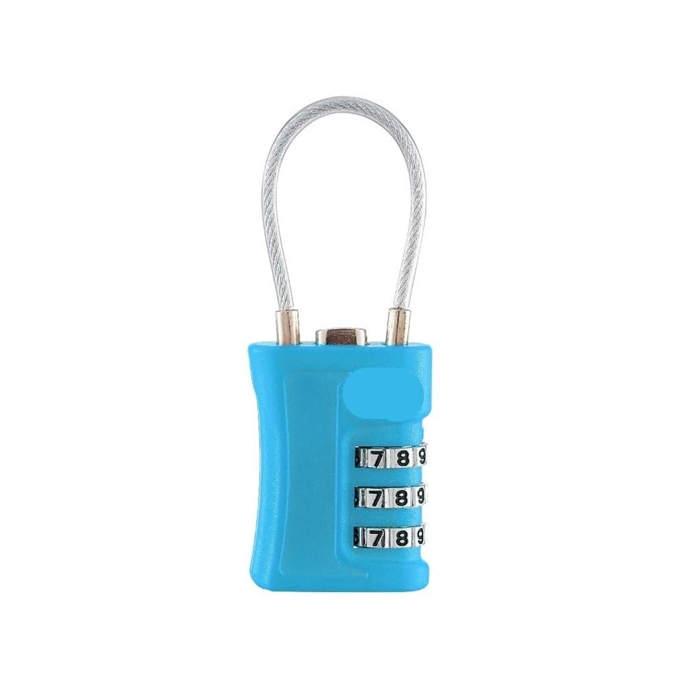 Gnyvzxplq A4 Suitcase Locks, Tsa 3 Digit Coded Combination Padlock For Luggage Travel(A4)