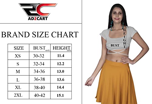 Image of A4300 Blouse Crop Top for Women
