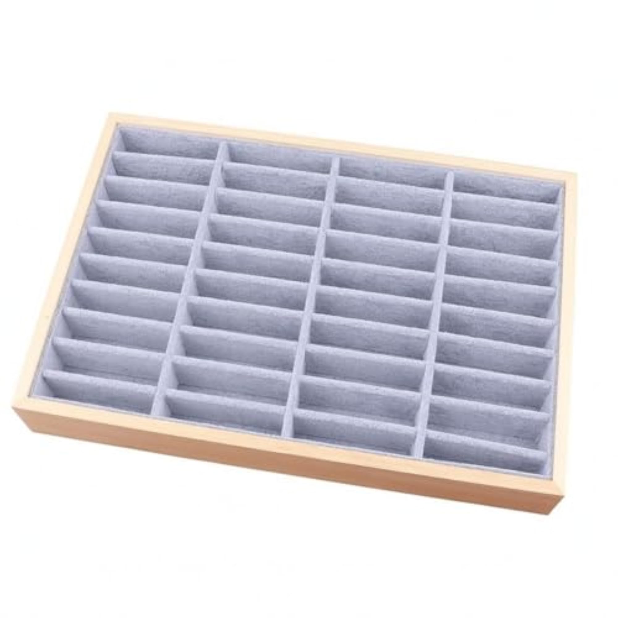 40-Slot Bracelet Display Tray, Cloth-Lined