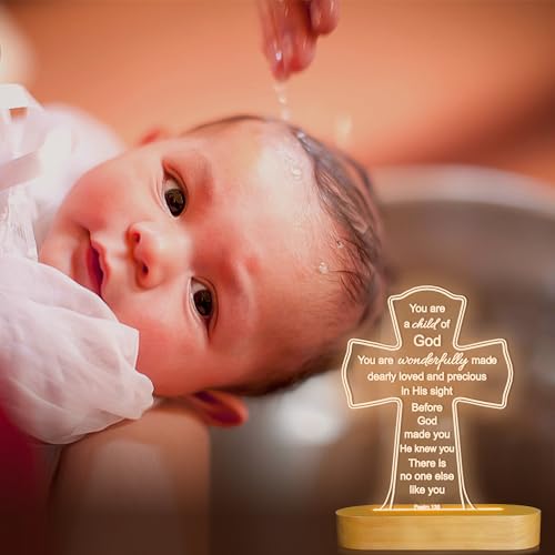 Veilleuse LED 3D croix anti peur du noir lampe chaleureuse