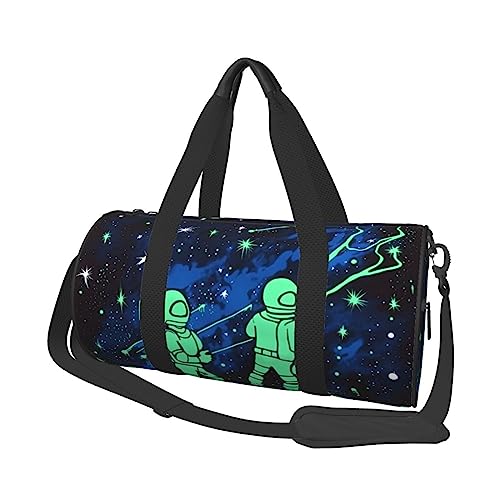 Sac de gym rond et sac de sport de voyage grand volume noir taille unique