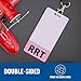 RRT Badge Buddy Rapid Response Team Vertical Baby Pink Heavy Duty 1 Pc - Spill & Tear Proof - Double Sided Made in USA