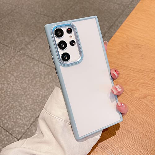 Coque TPU souple Samsung Note 20 protection objectif métal mat bleu