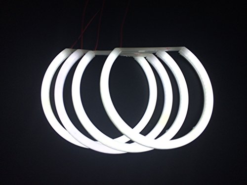 Ojos de ángel LED 131mm blanco algodón para BMW E36 E38 E39 E46 serie 3 5 7 4