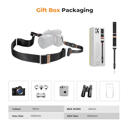 Image of K&F Concept 32mm Camera Strap Camera Secure Protection Strap with Adjustable Waterproof Durable Camera Strap for Camera