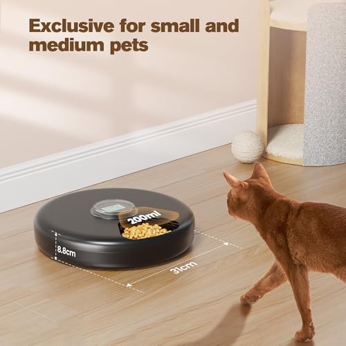 Futterautomat Katze Nassfutter Katzenfutter Automat: Futterspender Katze - Nassfutterautomat für Katzen Kabellos - Katzen Futterautomaten Kuehlung - Automatischer Futterspender Hund mit Akku Timer