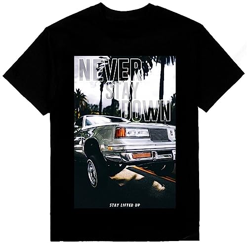 T-shirt Shaka Wear épais fini les hauts fins qui se déforment style Low Rider homme noir