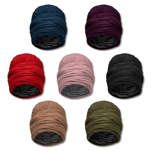 Easy Turban Head Wraps for Women Turban Head Wraps Hijab Scarf Headwraps Headband Stretchy Headwraps Head Scarf for Women4