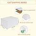 HORLIMER 10x7x5 Shipping Boxes Set of 30, White Corrugated Cardboard Mailer Box for Packing Small Business