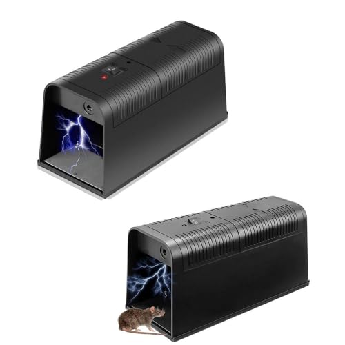 {Trampas para Ratas Grandes Eléctrica Trampas para Ratas LEIPING 2X Trampa Electrónica para Ratas, Trampa para Ratones Aplicar para Capturar Ratas,Ardillas,Ratones y Grandes...