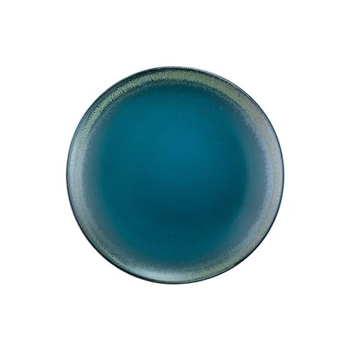 �{�E�� 8inch Ceramic Shallow Plate Japanese Restaurant Bone Snack Dish Creative Simple Dessert Hotel Table Porcelain �Z�b�g(D-8-INCH)