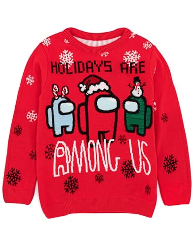Pull Among Us pour garçon sweat de Noël chaud et anti-irritation
