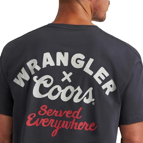 Wrangler Coors Served Everywhere Black Tee Shirt2
