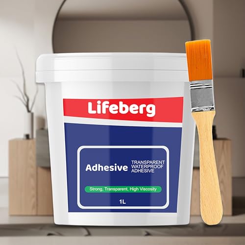 Image of 1Kg /1L Transparent Waterproof Glue with Brush Transparent Resin Epoxy for Roof Leakage Crack Seal Agent Roof Water Leakage Solution Water Proof Glue for Waterproofing