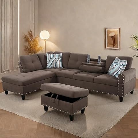 ChicFurnit L Shaped Sectional Sofa Cover