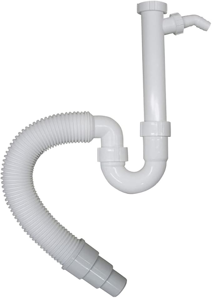 Sifone Lavello Schläfer Salvaspazio - Sifone A S In Plastica, Uscita Ø40mm, Con Attacco Lavastoviglie - Foto 2