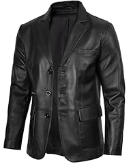Black - 3 Button Eliseo Men Blazer