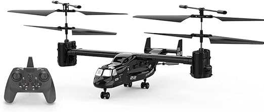 Helicóptero Militar Teledirigido De 4 Canales Mantiene Un Alto Combatiente RC En 6 Ejes Giroscopio RC Helicóptero De Expedición De La Escuela Secundaria Y Principiante con Baja Tres Velocidades,Negro