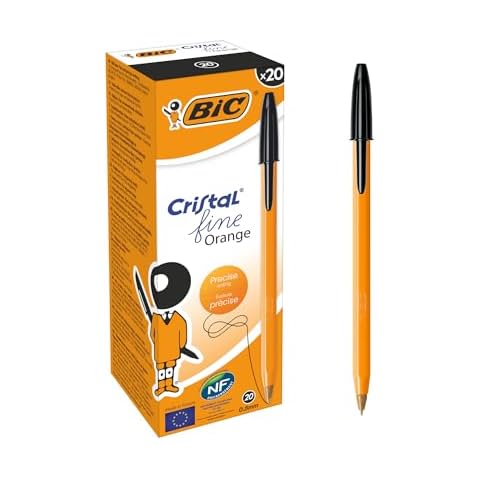 BIC Orange Fine Ballpoint Pens, Box of 20 Cover