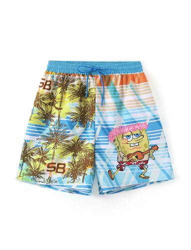 Image of SPONGEBOB SQUAREPANTS Family Matching Swimwear Set, UPF 50+ Quick-Dry Beachwear for Girls,Boys,Women & Men, Multicolor