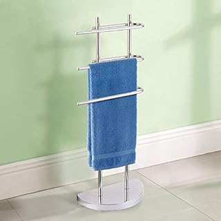 Taylor & Brown® Chrome Floor Standing Towel Stand with 3 U-Shaped
