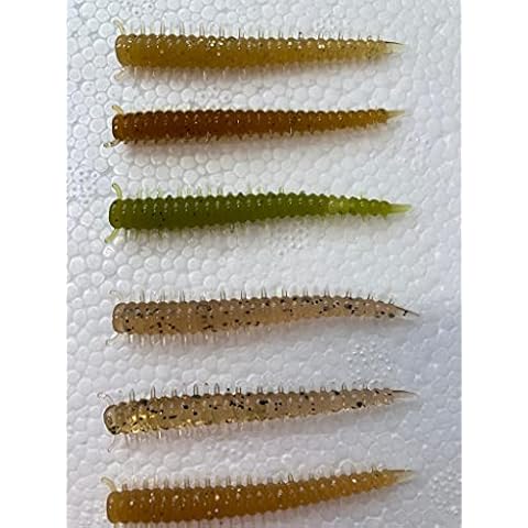Bass Fishing Worms, Soft Plastic , Drop Shot, Soft Plastic Baits, Bass Fishing Lures, baits, Soft Worm Lures, Scent Infused Ragworm Fishing Bait x24 Cover