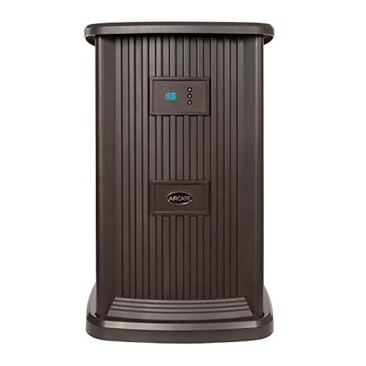 AIRCARE EP9 800 Digital Whole-House Pedestal-Style Evaporative Humidifier, Espresso