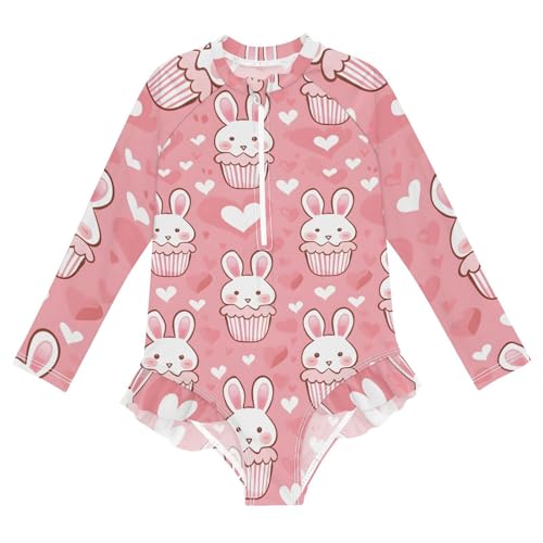 Image of Girls One Piece Swimsuits Long Sleeve Swimsuit Zipper Bathing Suits Swimwear