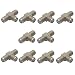 Eightnoo 10-Pack 3-Way F-Type Coax Cable Splitter Combiner Female to 2 Female for Video VCR Antenna TV Cable Satellite
