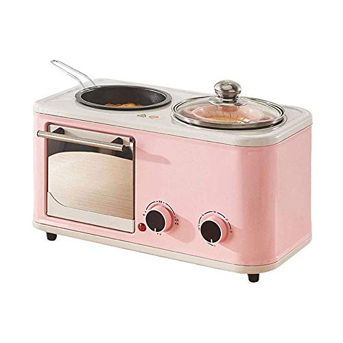 YWAWJ Brotbackautomat, Multi-Funktions-Frühstück Maschine Removable - DREI in einem Fried Roasting Startseite Frühstück…