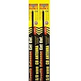 LOT OF 2 Firestik II FS2-B 5/8 Wave 300W TUNABLE TIP CB Radio Antenna (BLACK)