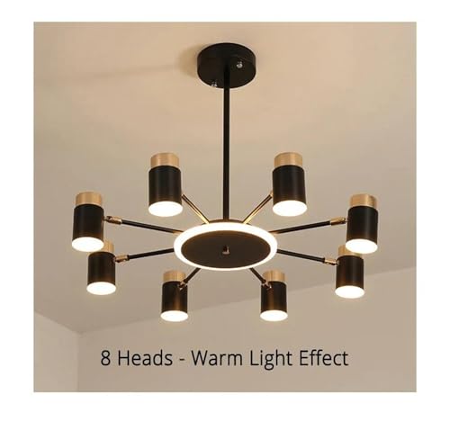 Plafonnier LED télécommandable 8 têtes 73cm à intensité variable - 3
