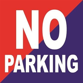 999Store office supplies sunboard NO Parking Office and Hotel Sign Board sticker signage (15x15 Cm)