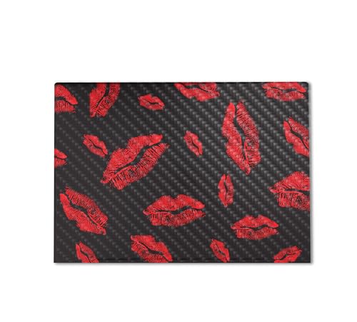 Image of Carbon Fiber Gaming Skin Compatible with HP Envy x360 16 inch (2023) - Kiss Me - Premium 3M Vinyl Protective Wrap Decal Cover - Easy to Apply | Crafted in The USA by MightySkins