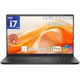 Dell 2026 DC15250 Ai Touchscreen Laptop, Intel i7 CPU (10 Cores Up to 5.00 GHz), 16 GB DDR5 RAM 1TB SSD, 15.6' FHD LED 220 Nits Anti-Glare, Wi-Fi6, Webcam, Copilot Key, Black - Windows 11 Pro