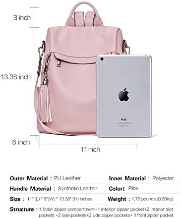 Telena Travel Backpack Purse for Women 