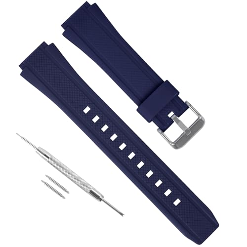 Bracelet résine 20mm pour montre Casio EF-552, étanche pour homme
