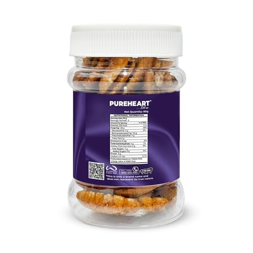 Image of Pureheart Premium Pecan Nuts 80g | Premium Natural Pecans | Healthy Dry Fruits Snack | Rich in Protein, Fibre & Antioxidants | Ideal for Snacking & Baking