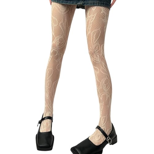 Limtula Medias elegantes para añadir un toque de misterio a cualquier atuendo, adecuadas para varios tipos de cuerpo, medias de discoteca, blanco, Altoa única