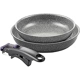 Ballarini バッラリーニ「 ヴィンチ セラミックフライパン 24cm / 28cm 専用取っ手 3点セット イタリア製 」取っ手のとれる IH 対応 セラミック コーティング PFAS フリー 【日本正規販売品】Vinci Z1029-793