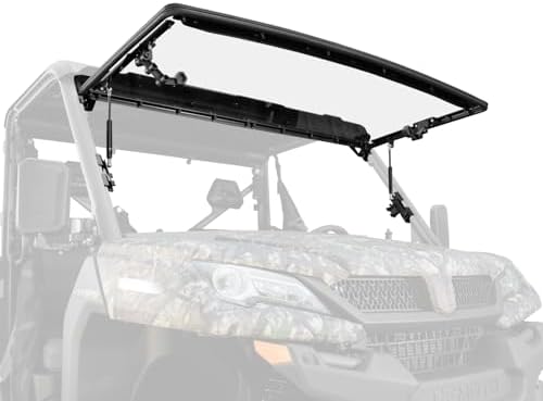 SuperATV Scratch Resistant Flip Windshield Compatible with CFMOTO...