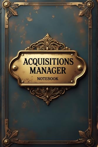 Acquisitions manager notebook: lined journal for men women coworker