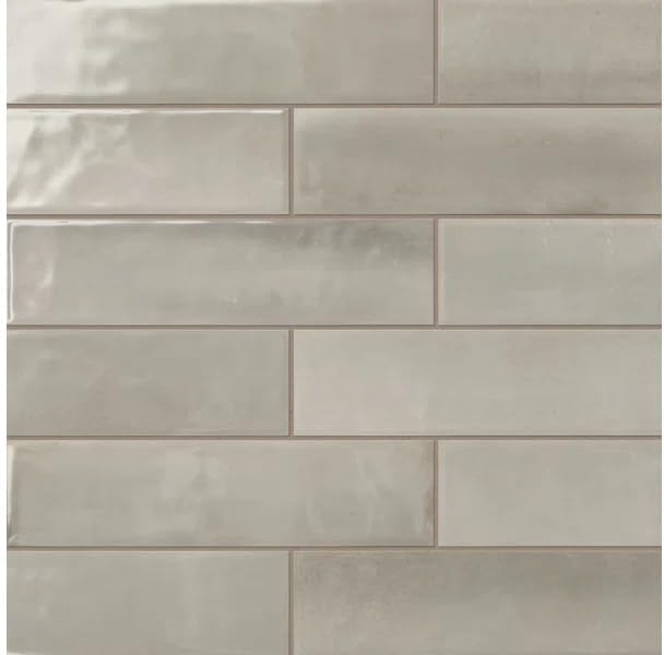 Crossroads 4 in. x 16 in. Ceramic Undulated Wall Tile (14.60 Sq. Ft. / Case) (Sage Green)